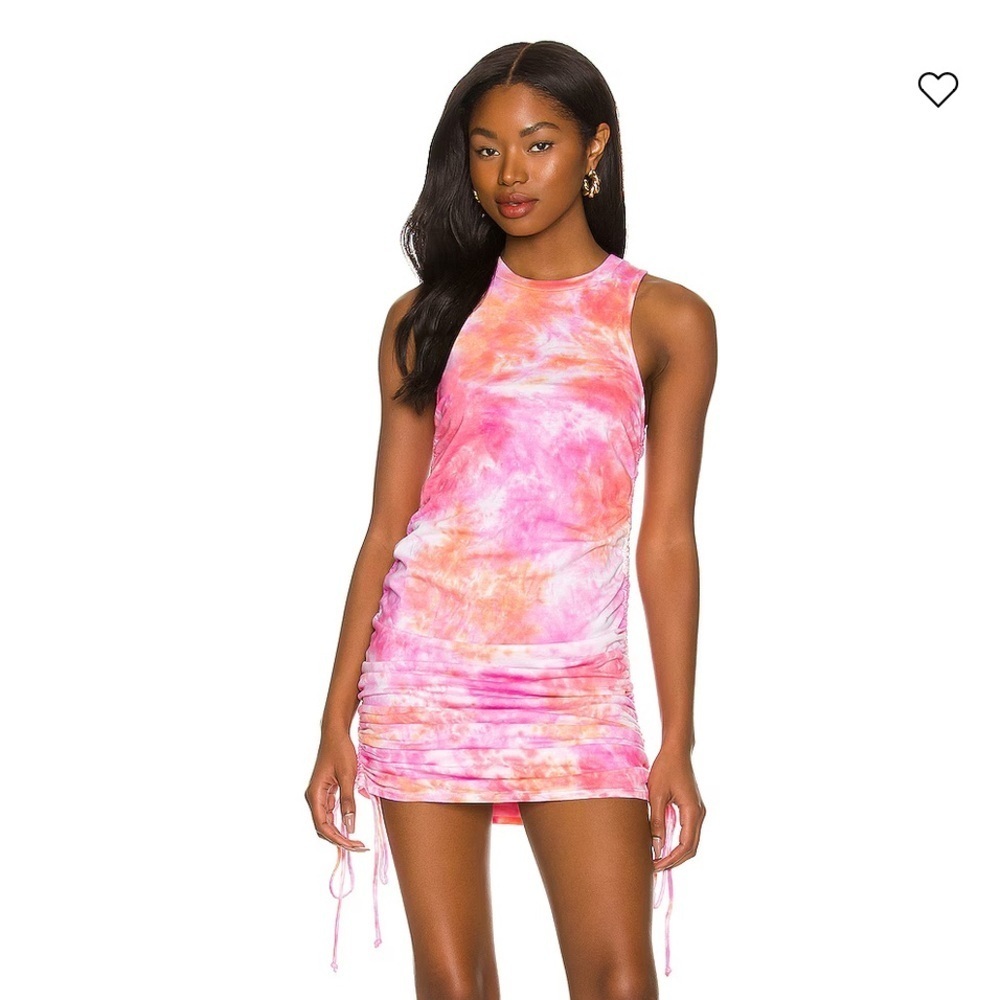Revolve Lover + Friends Lily Mini Dress in Sunset Tie dye Size XS NWT $145
